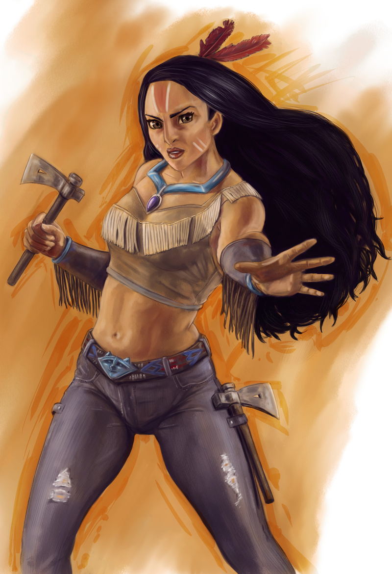 Illustration for article titled Gladiator Ariel, and other crazy designs from a nonexistent Disney Princess fighting game